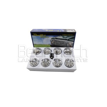 KIT OF 8 LED LIGHT WHITE LENSES
