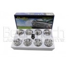 KIT OF 8 LED LIGHT WHITE LENSES