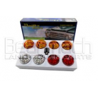KIT OF 8 LED LIGHT COLORED LENSES
