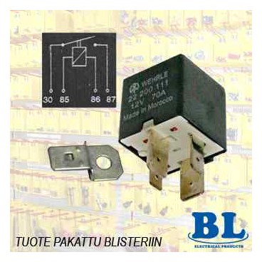 RELAY 12V 4-NAP. 70A