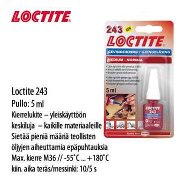 KIERRELUKITE LOCTITE 243 BC 5ML