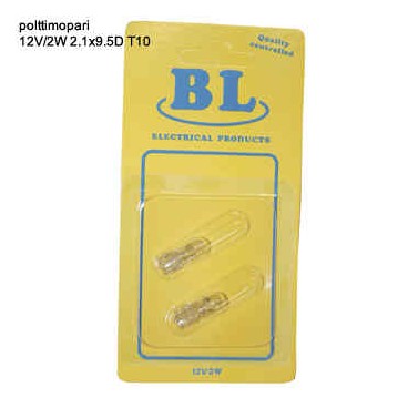 POLTTIMOPARI 12V/2W 2.1X9.5D T10
