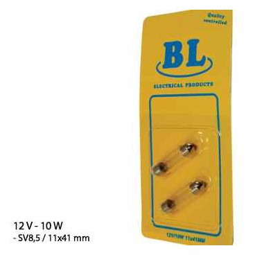 glödlampa par 12V/10W SV8,5 11x41MM