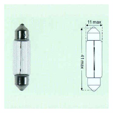 glödlampa par 12V/5W SV8,5