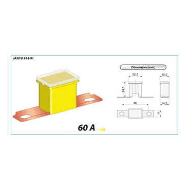 MAIN FUSE 60A YELLOW (MY)