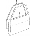 Door glass - weatherstrip for Toyota 4 Runner