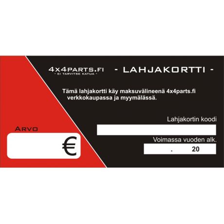 Lahjakortti