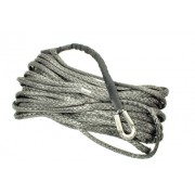 SYNTHETIC WINCH ROPE 11MM X 24M SILVER GREY