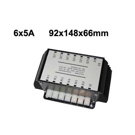 Voltage hiss 6-chanel 24v. to 12v. Voltage hiss 6-chanel 24v. to 12v.