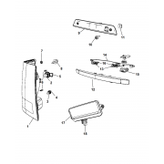 Licence Lamp Lense Plate Right side