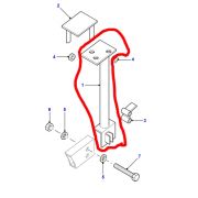 TUBE REAR SEAT SUPPORT TO FRAME RH 90 110