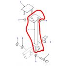TUBE REAR SEAT SUPPORT TO FRAME LH 90 110
