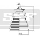 AXLE SHAFT BOOT, 116mm