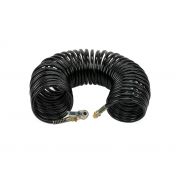 35 Ft. Black Braided Coil Hose