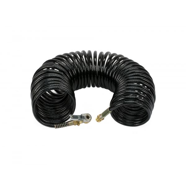 35 Ft. Black Braided Coil Hose