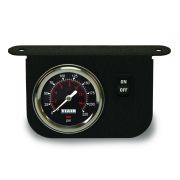 Illuminated Dash Panel Gauge Kit, Black