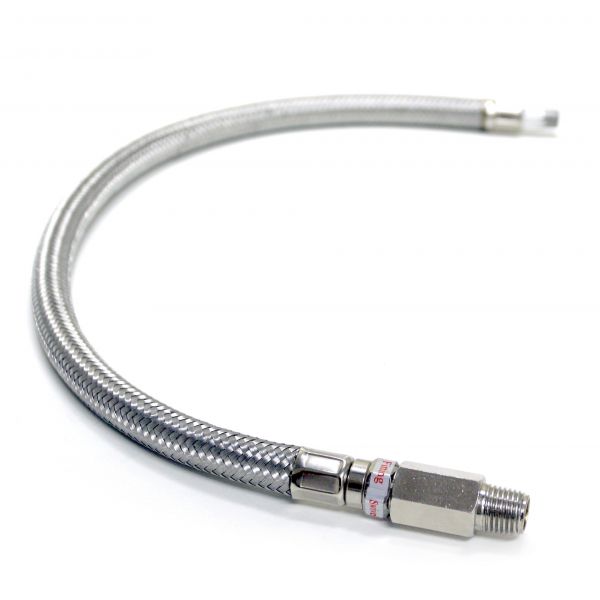 24" by 3/8" S.S. Leader Hose
