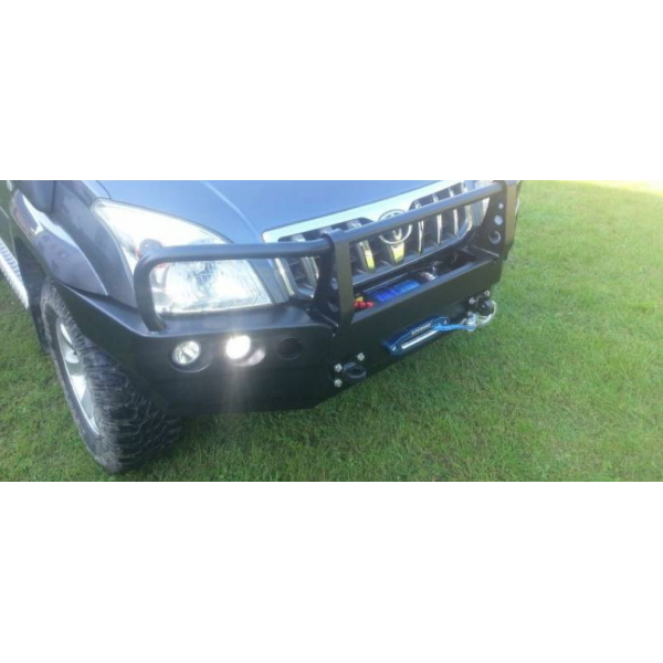 FRONT BUMPER BULLBAR VERSION WITH PLASTIC FRAME FENDERS TOYOTA LAND CRUISER J120 02-09