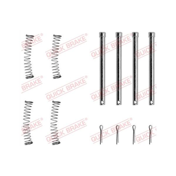 Front brake pad install kit (solid discs)