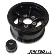RAPTOR 4X4 5 PIPES ALLOY WHEELS 8X16 BLACK OR STYLE