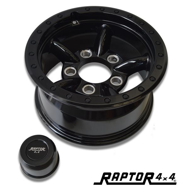 RAPTOR 4X4 5 PIPES ALLOY WHEELS 8X16 BLACK OR STYLE