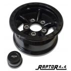 RAPTOR 4X4 5 PIPES ALLOY WHEELS 8X16 BLACK OR STYLE