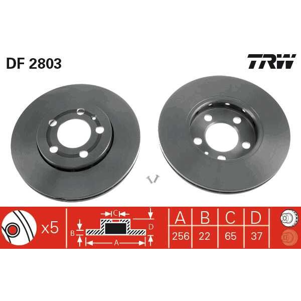 broms skiva VAG 256mm