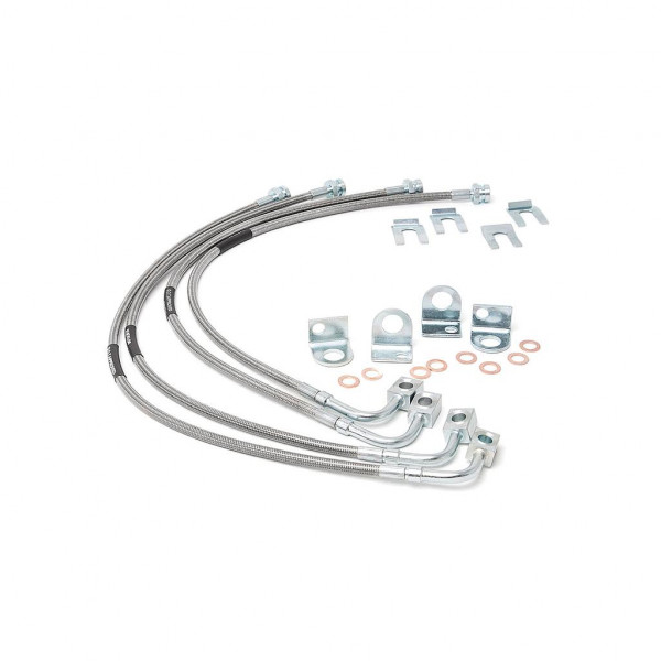JEEP STAINLESS STEEL BRAKE LINES 4-6" lift (07-18 JK)