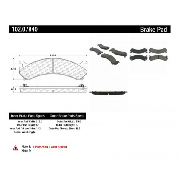 Front break pad GM/Hummer