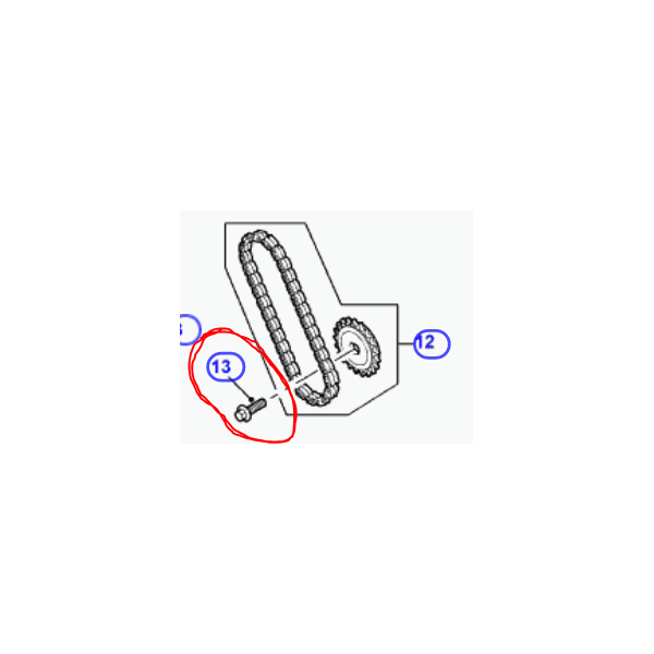 Oil pump sprocket BOLT TD5
