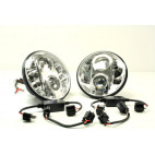 TERRAFIRMA 7” LED HEADLIGHT PAIR LHD E MARKED, DOT