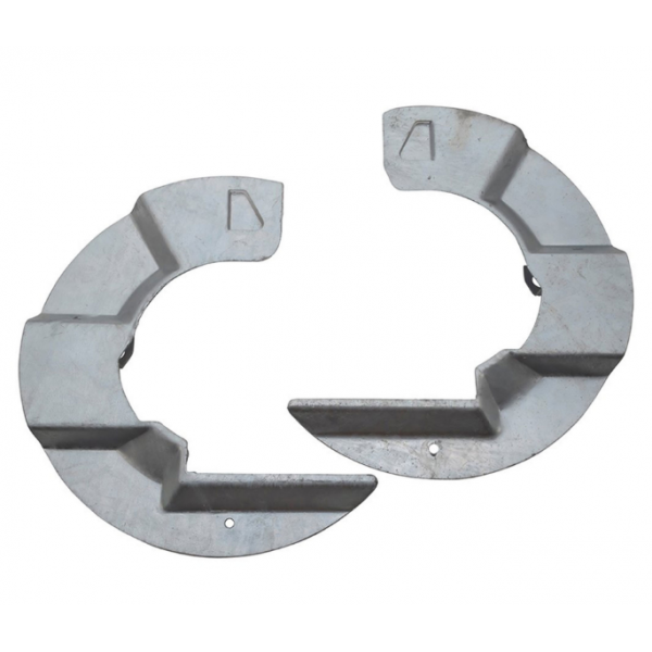GALVANIZED MUDSHIELDS - PAIR
