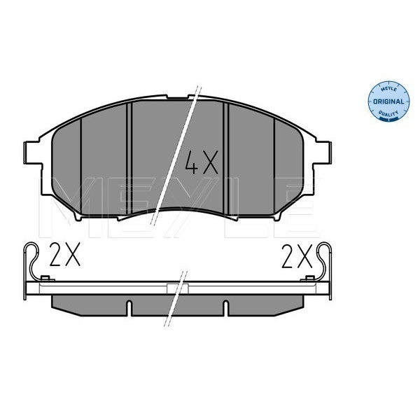 Front brake pad set Sumitomo