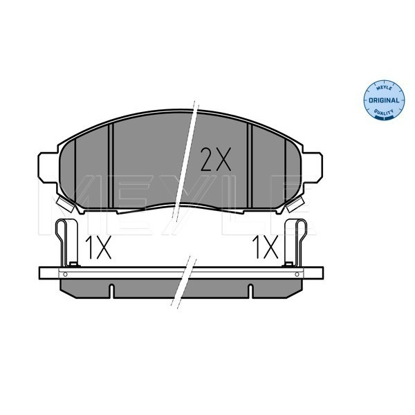Front brake pad set Tokico