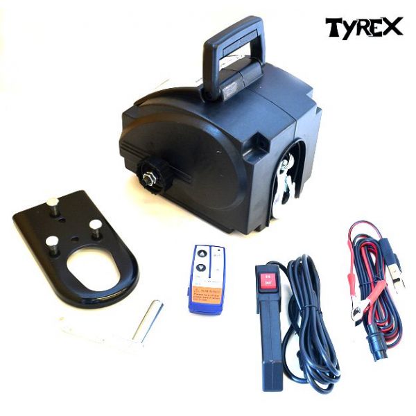 Portable Winch, 3500 lb, Wire, 12 V