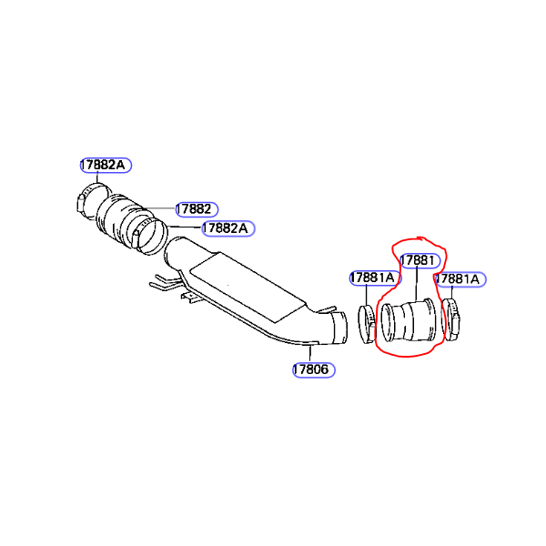 Hose turbo/manifold