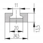 Surface Mounted Airline Track 2 x 1.5m