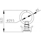 Airline Track Quick Release Mountig Ring