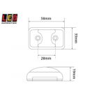 LeD SIDE LAMP YELLOW 12/24V 58x35x19