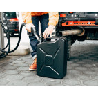 20l Jerry Can - musta teräsviimeistely