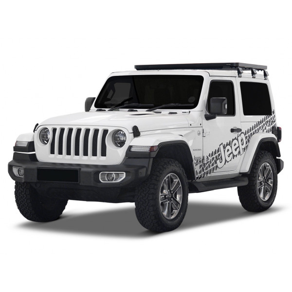 Jeep Wrangler JL 2 Door (2018-Current) Slimline II 1/2 Roof Rack Kit - by Front Runner