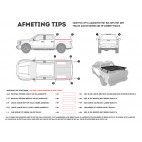 Pickup Lastbil LastbÃ¤dd Slimline II Rack Kit / 1255mm(B) x 1358mm(L) - av Front Runner