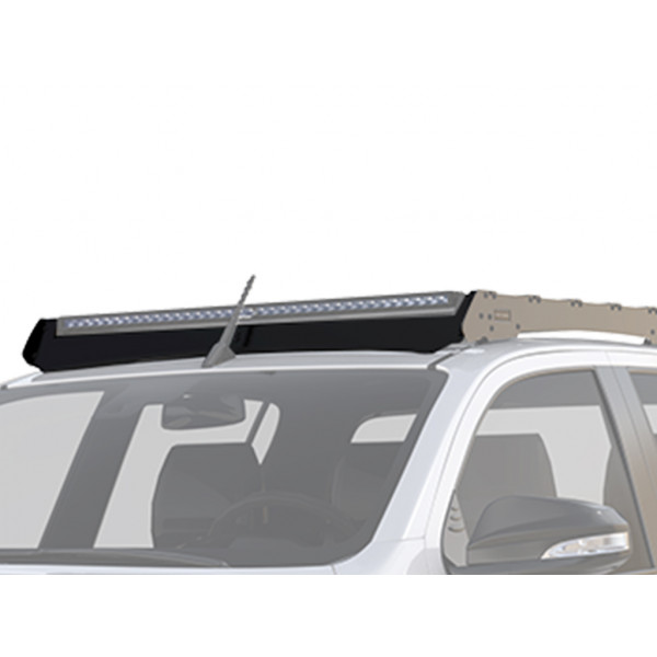 Toyota Hilux H48 DC (2022-nykyinen) Slimsport Rack 40 tuuman valotangon tuulensuoja - eturunner Toyota Hilux H48 DC (2022-nykyinen) Slimsport Rack 40 tuuman valotangon tuulensuoja - eturunner
