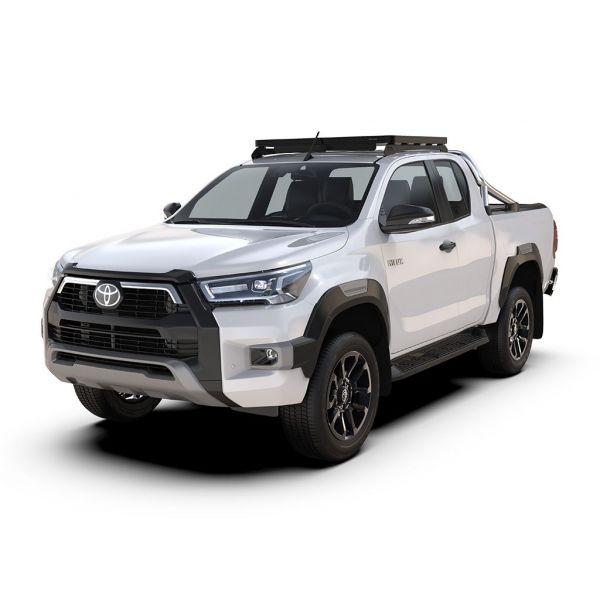Toyota Hilux Revo Extended Cab (2016-nykyinen) Slimline II -kattotelinesarja / matala profiili - etujuoksu