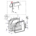 Door Glazing Seal, Landcruiser Series 40