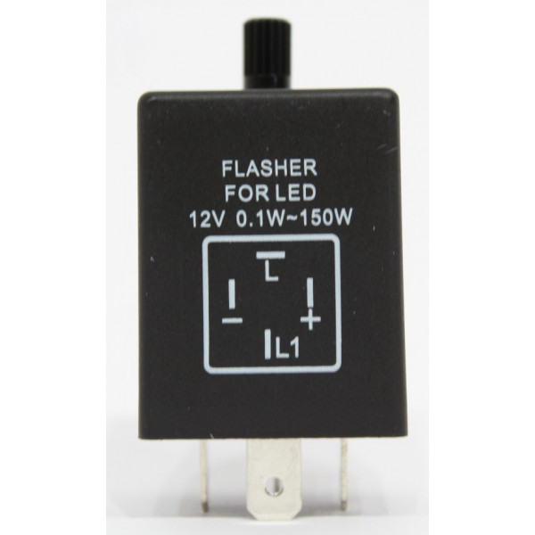 Blinkrelé för LEDs, 12 V/0,1-150 W