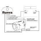 Motor For EWX9500Q, includes plate, 12 V