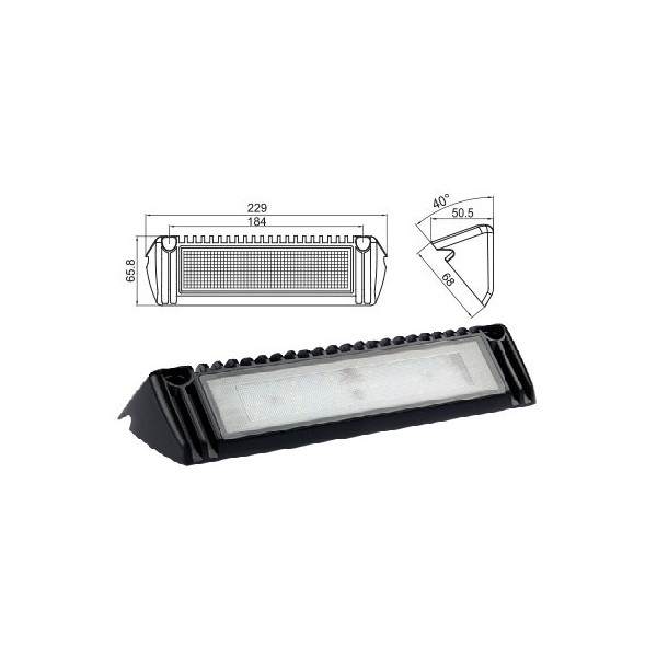 Ljus LED 229 x 68 x 50