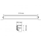 X-Vision Maxx 600 Light Bar, E-Mark Approved, 514 mm