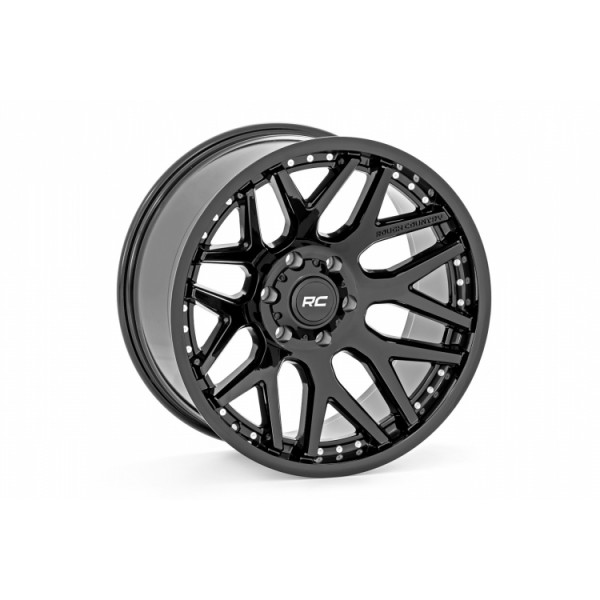 ROUGH COUNTRY 95 SERIES WHEEL BLACK 22X10 6X5.5 -25MM